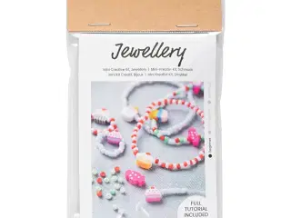 Mini DIY Kit Smykker, Elastikarmbånd og ring, 1 pk.