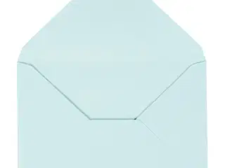 Kuvert, kuvert str. 11,5x16 cm, 110 g, lyseblå, 10stk./ 1 pk.