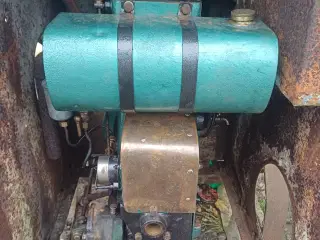 gamle blandemaskine benzin motor