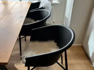 6 stk sorte spisebordsstole