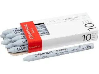 CARAN D’ACHE Neocolor I, L: 10 cm, tykkelse 8,5 mm, light grey (003), 10stk./ 1 pk.
