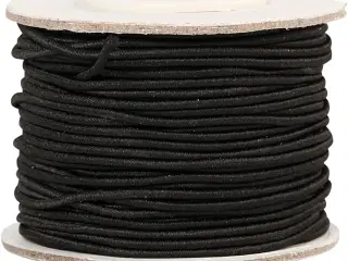 Sort Elastiksnor 1 mm - 25 m til Sy- og Smykkeprojekter