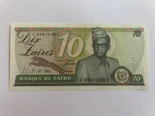 10 Zaires Zaire 1982