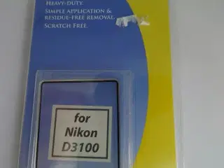 Skærm, beskyttelse, Nikon D3100