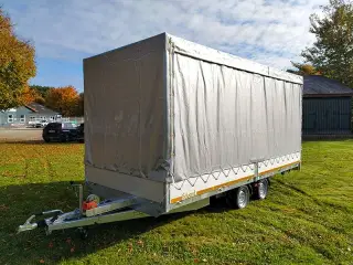 Høj presenning m. gardinsider til Eduard 5022 trailer