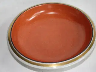Orange Krakkele skål fra Royal Copenhagen