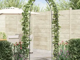 Havebue Blomstret Sort