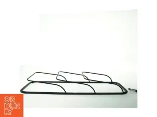Sort metal magasinholder fra Mica (str. 60 x. 20 cm)