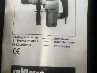 Millarco borehammer maskine 230V 780 Watt