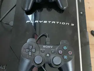 PS 3 med div. spil og instrumenter