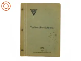 Technischer ratgeber 1932 fra Adler Dienst (str. 30 x 23 cm)
