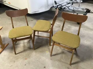 3 retro spisebordstole 