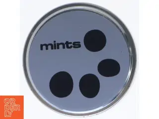 Metal mint bøtte fra Importeret af Zebra A/S (str. Ø 6,5 cm)