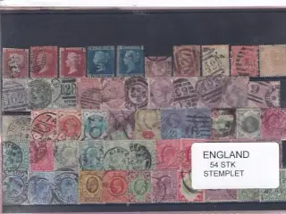 England - 54 Stk. -  Stemplet