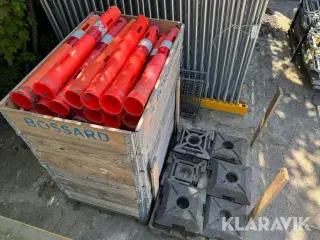 Trafikkegler inklusiv Fødder