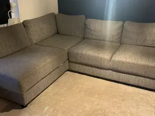 Monta hjørne- og sovesofa, grå