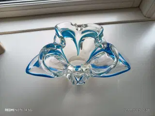 Vintage sommerfugle skål i Murano Glas