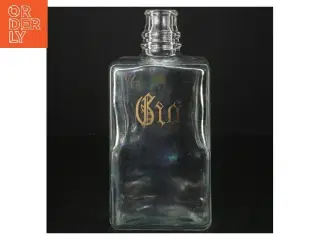 Glasflaske med &#39;Gin&#39; påskrift (str. 20 cm)