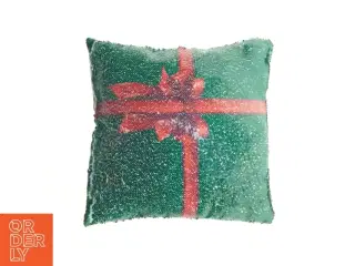 Julepude med vendbar palietdesign (str. 38 x 38 cm)