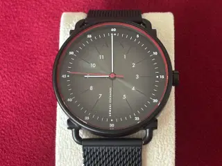 Armani Exchange Batteri-Ur Sort Rustfrit Stål