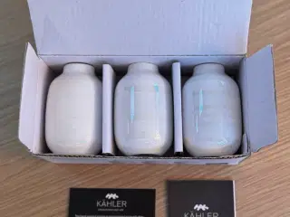 Kähler Omaggio Vaser 3-pak i perlemor