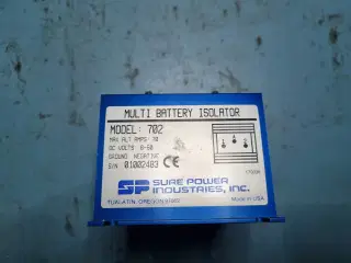 Batteri isolator 70A, til 2 batterier. Model 702