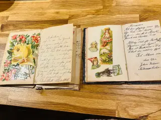 Poesi bøger med glansbillede i 