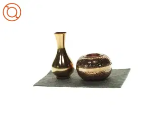 Lysestager (2 stk) fra Louise Roe (str. 15 x 5 og 7 x 10 cm)