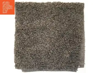 Rektangel gråt kludetæppe (str. 137x65 cm)