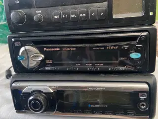 3 stk bilradio: Blaupunkt AR1231 + Panasonic CD + 