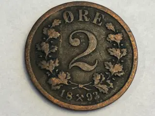 2 Øre 1893 Norge
