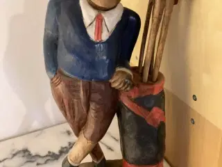 Golfspiller i træ
