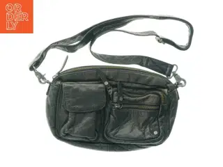 Sort skuldertaske fra Depeche Eu (str. 30 x 20 cm)