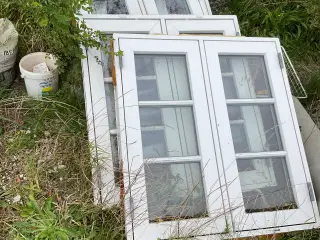 Plast vinduerbondehus. 2-lags glas hvid