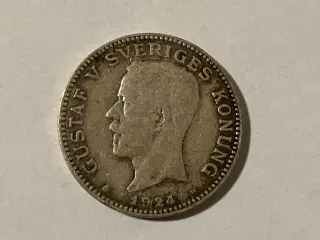 1 Krona 1924 Sweden - Silver