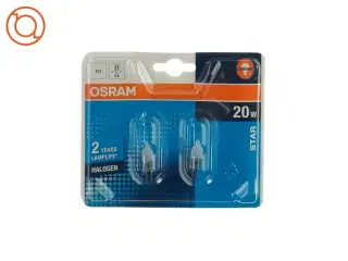 Halogen pære (2 stk) fra Osram (str. 20W)