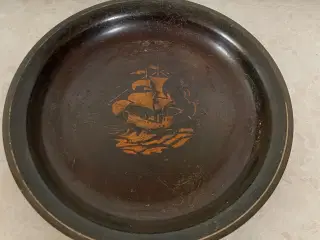 Bronze fad, Art Deco, mrk. HF ildfast bronze