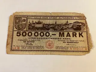 500.000 Mark 1923 Germany