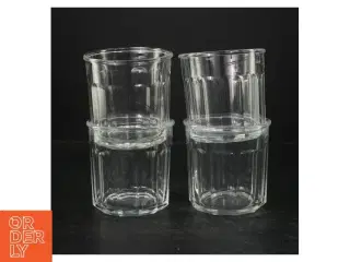 Gennemsigtige glas (4 styk. ø. 10 cm. længde, 9 cm)
