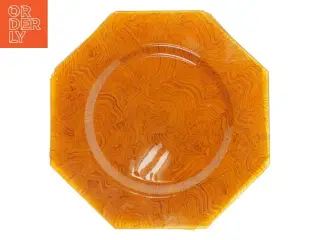 Orange glastallerkener