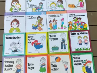 16 Stk. Totte - Lotte Bøger