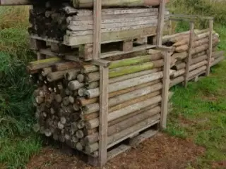 Hegnspæle, tryk imprægneret, brugte.