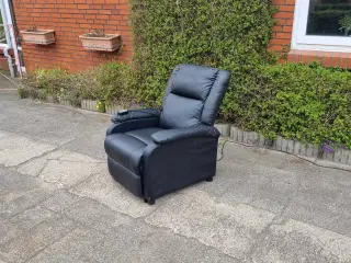 Elektrisk Lænestol i læder 