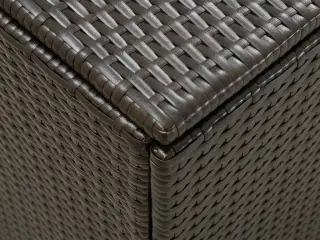 Opbevaringskasse til haven 180x90x70 cm polyrattan brun