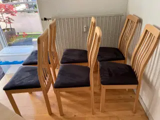 Spisebord og 6 stole