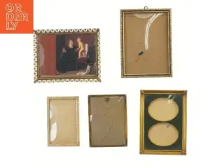 Samling af billedrammer (str. 5 stk 14,5-19,5 cm)
