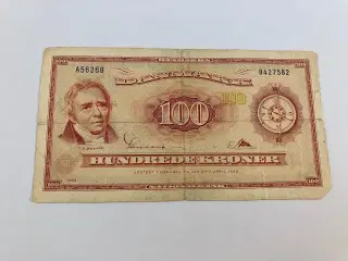 100 kroner 1962 Danmark - Slidt