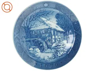 Platte 1976 Vibæk vandmølle fra Royal Copenhagen (str. 18 x 18 cm)