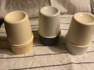 3 stk Tupperware æggebægre 