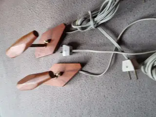 Væglamper retro i teaktræ